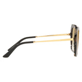 Dolce & Gabbana DG4399 911/6E CUBE BLACK/GOLD/LIGHT BROWN MIRROR GOLD 56 20