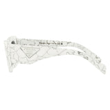 Prada PR 13ZS 17D5S0 MATTE WHITE MARBLE/DARK GREY 50 21