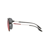 Prada Linea Rossa PS 52YS DG008F BLACK/DARK GREY MIRROR BLUE/RED 61 14