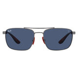 Ray Ban Ferrari RB3715M F08580 GUNMETAL/DARK BLUE 58 18