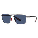 Ray Ban Ferrari RB3715M F08580 GUNMETAL/DARK BLUE 58 18