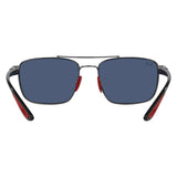 Ray Ban Ferrari RB3715M F08580 GUNMETAL/DARK BLUE 58 18